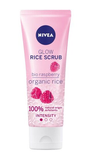 NIVEA GLOW piling od rize